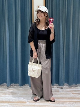 「アイテム（生活家電）」を使った、akariさん（レディース・161cm）の夏コーディネート
