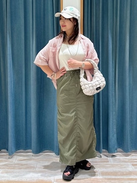 「アイテム（アンダーウェア）」を使った、akariさん（レディース・161cm）の夏コーディネート