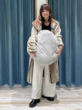 「アイテム（インテリア）」を使った、akariさん（レディース・161cm）の秋コーディネート