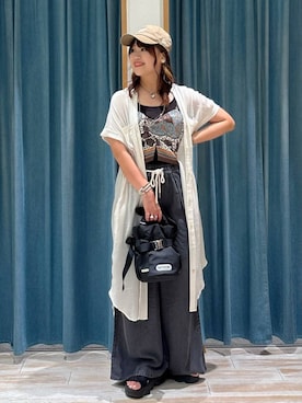 「アイテム（インナーウェア/肌着）」を使った、akariさん（レディース・161cm）の夏コーディネート