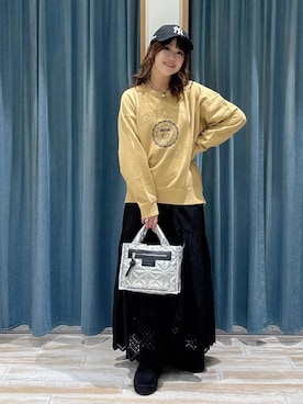 「BAYFLOW（ベイフロー）のアイテム（ショルダーバッグ）」を使った、akariさん（レディース・161cm）の秋コーディネート