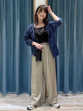 「アイテム（インナーウェア/肌着）」を使った、akariさん（レディース・161cm）の秋コーディネート