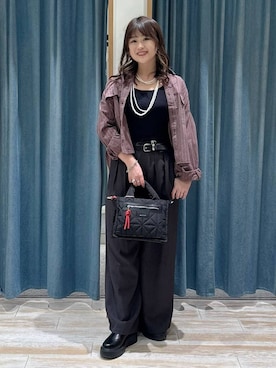 「BAYFLOW（ベイフロー）のアイテム」を使った、akariさん（レディース・161cm）の冬コーディネート