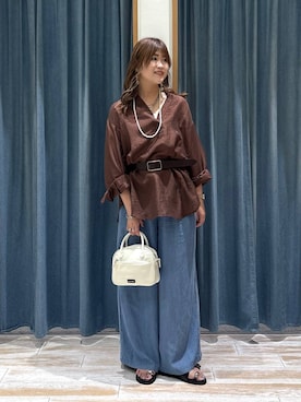 「GLOBAL WORK（グローバルワーク）のアイテム（アクセサリー）」を使った、akariさん（レディース・161cm）の夏コーディネート
