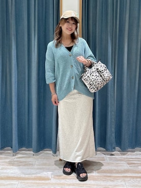 「アイテム（ハンドバッグ、その他）」を使った、akariさん（レディース・161cm）の夏コーディネート