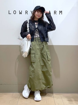 「アイテム（キャップ）」を使った、moeさん（レディース・160cm・20代）の春コーディネート