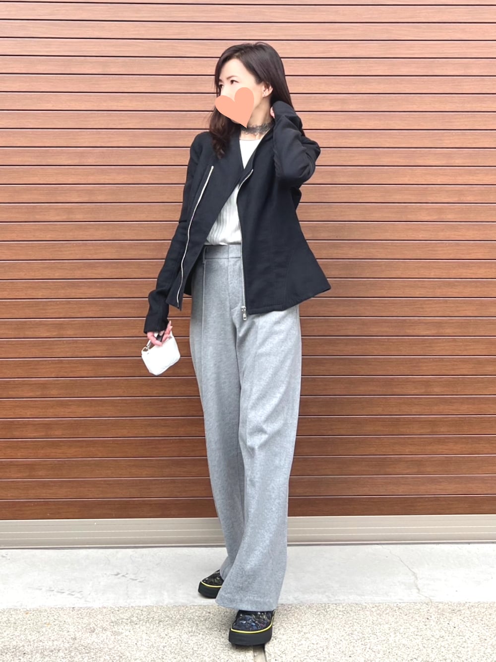 「着回しコーデ、ジャケットスタイル、大人カジュアル、RICK OWENS、LAD MUSICIAN、UNIQLO、seventeen」｜「Rick Owensのアイテム（ジャケット/アウター、ブラック系）」を使った、haruさん（レディース・160cm）の春コーディネートの1枚目の写真