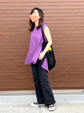 「LUDLOW（ラドロー）のアイテム」を使った、haruさん（レディース・159cm）の夏コーディネート