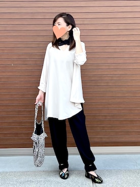 「LUCA/LADY LUCK LUCA（ルカ/レディラックルカ）のアイテム（パンツ）」を使った、haruさん（レディース・159cm）の夏コーディネート