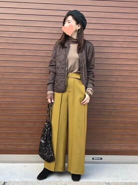 「LAD MUSICIAN（ラッドミュージシャン）のアイテム」を使った、haruさん（レディース・159cm）の冬コーディネート