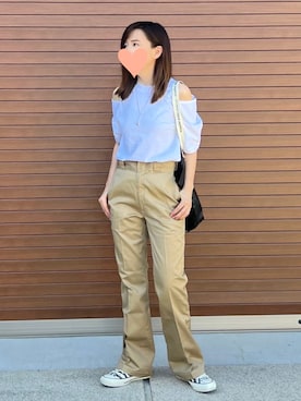 「LAD MUSICIAN（ラッドミュージシャン）のアイテム（アクセサリー）」を使った、haruさん（レディース・159cm）の夏コーディネート