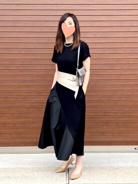 「BEAMS（ビームス）のアイテム（ベルト）」を使った、haruさん（レディース・159cm）の夏コーディネート