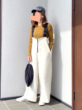 「ジーナシス」｜「アイテム（アクセサリー）」を使った、haruさん（レディース・159cm）の秋コーディネート