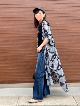 「アイテム（福袋/福箱、ブルー系）」を使った、haruさん（レディース・159cm）の夏コーディネート