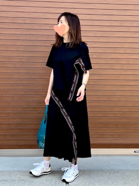 「LUCA/LADY LUCK LUCA（ルカ/レディラックルカ）のアイテム（スカート）」を使った、haruさん（レディース・159cm）の夏コーディネート