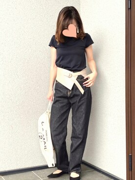 「MUVEIL WORK（ミュベールワーク）のアイテム」を使った、haruさん（レディース・159cm）の夏コーディネート