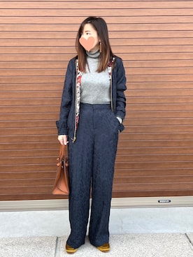 「SCOTCH & SODA（スコッチ アンド ソーダ）のアイテム（ジャケット/アウター）」を使った、haruさん（レディース・159cm）の冬コーディネート
