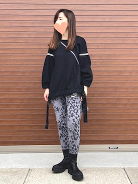 「LAD MUSICIAN（ラッドミュージシャン）のアイテム」を使った、haruさん（レディース・159cm）の春コーディネート