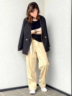 「MASTER&Co（マスターアンドコー）のアイテム（パンツ）」を使った、haruさん（レディース・159cm）の夏コーディネート