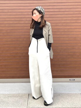 「LAD MUSICIAN（ラッドミュージシャン）のアイテム」を使った、haruさん（レディース・159cm）の冬コーディネート