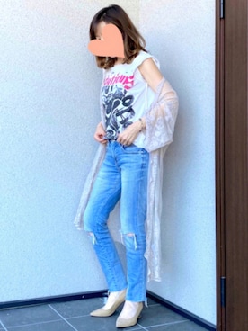 「アイテム（福袋/福箱、ブルー系）」を使った、haruさん（レディース・159cm）の夏コーディネート