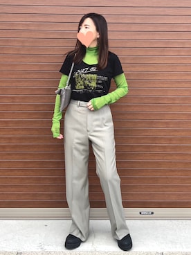 「LAD MUSICIAN（ラッドミュージシャン）のアイテム」を使った、haruさん（レディース・159cm）の秋コーディネート