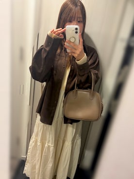 「Heather（ヘザー）のアイテム（ワンピース/ドレス）」を使った、mei☆さん（レディース・160cm）の春コーディネート