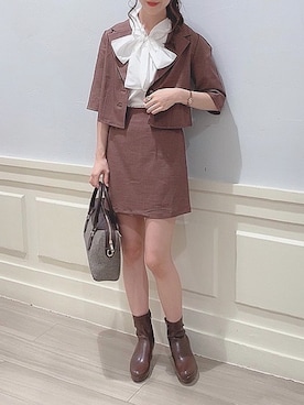 「おとなコーデ」｜「アイテム（ブーツ）」を使った、natsuさん（レディース・162cm）の秋コーディネート