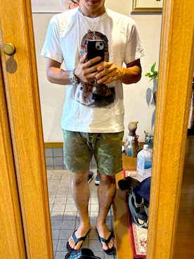 「アイテム（サンダル）」を使った、RIZEさん（メンズ・165cm）の秋コーディネート