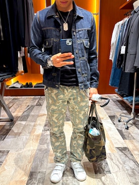 「CHROME HEARTS（クロムハーツ）のアイテム（アクセサリー）」を使った、RIZEさん（メンズ・165cm）の春コーディネート