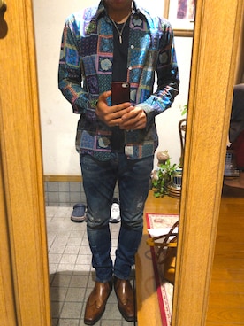 「Maxi（マキシ）のアイテム」を使った、RIZEさん（メンズ・165cm）の秋コーディネート