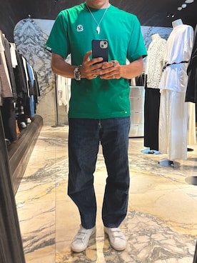 「Levi's RED（リーバイスレッド）のアイテム」を使った、RIZEさん（メンズ・165cm）の夏コーディネート