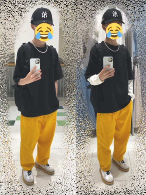 wearing onitsuka tiger