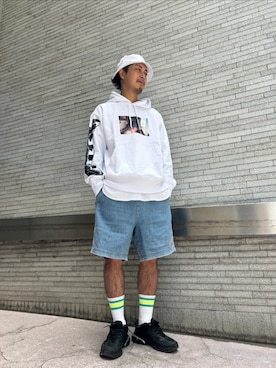 「DIESEL（ディーゼル）のアイテム（スウェット）」を使った、su-yanさん（メンズ・179cm）の夏コーディネート