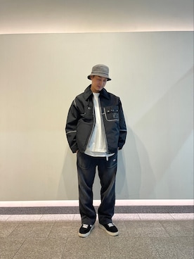 「DIESEL（ディーゼル）のアイテム（ナイロンジャケット）」を使った、su-yanさん（メンズ・179cm）の秋コーディネート