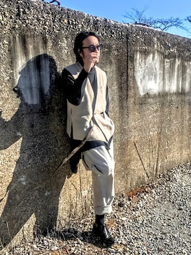 「YohKi（ヨウキ）のアイテム」を使った、KёnJiさん（メンズ・170cm）の冬コーディネート