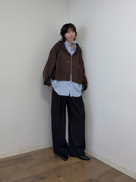「goocy（グーシー）のアイテム」を使った、micchuさん（レディース・164cm）の秋コーディネート