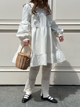 「Charles Chaton（シャルルシャトン）のアイテム（パンツ）」を使った、nanahoさん（レディース・156cm）の夏コーディネート