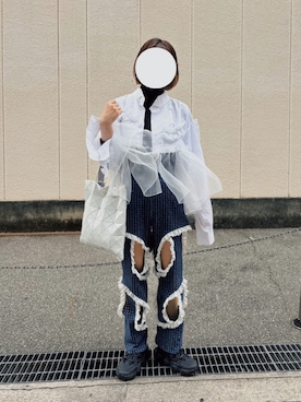 「SNIDEL（スナイデル）のアイテム（トップス）」を使った、ハンプクヨコトビさん（レディース・162cm）の春コーディネート