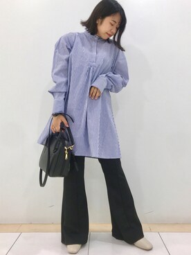 「ボストンバッグ」｜haruさん（レディース・153cm）の秋コーディネート