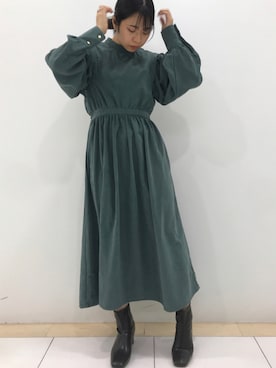 「シック」｜「アイテム（ワンピース/ドレス）」を使った、haruさん（レディース・153cm）の秋コーディネート