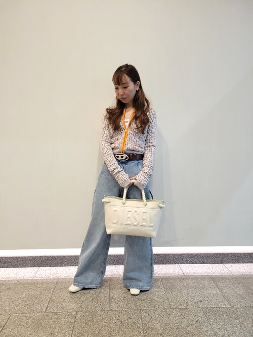 美品✨DIESEL ベルト レザー ロゴ型押し M ブラウン DIESEL ブラウンレザー ベルト 78 - メルカリ