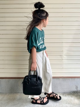 「アイテム（サンダル）」を使った、N2さん（キッズ・110cm）の夏コーディネート