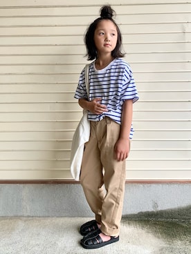 「アイテム（サンダル）」を使った、N2さん（キッズ・120cm）の夏コーディネート