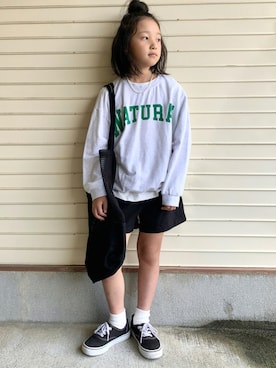 「classicalelf（クラシカルエルフ）のアイテム（バッグ）」を使った、N2さん（キッズ・125cm）の秋コーディネート