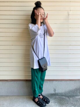 「アイテム（サンダル）」を使った、N2さん（キッズ・120cm）の秋コーディネート