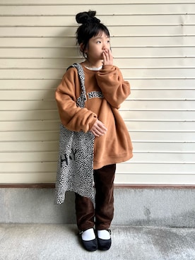「SVEC（シュベック）のアイテム」を使った、N2さん（キッズ・110cm）の冬コーディネート