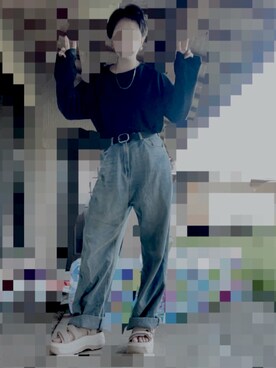 「SHAKA（シャカ）のアイテム（シューズ）」を使った、りちうむさん（レディース・166cm）の夏コーディネート