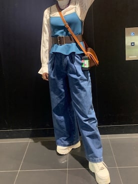 「RRR」｜ｺﾘｺさん（レディース・156cm）の夏コーディネート