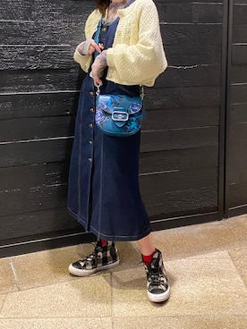 「COACH（コーチ）のアイテム（バッグ）」を使った、ｺﾘｺさん（レディース・155cm）の春コーディネート